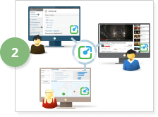 Встановіть сервіс на комп'ютери співробітників, роботу яких Ви хочете контролювати Встановіть сервіс на комп'ютери співробітників, роботу яких Ви хочете контролювати